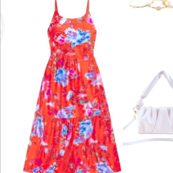 Abigail Midi Francesca Dress! Floral print size 1x - Picture 3 of 8